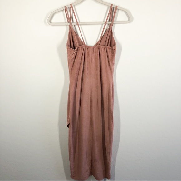 ❌SOLD❌WINDSOR Suede Asymmetrical Bodycon Dress - Picture 3 of 11